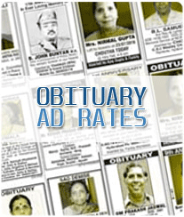 Obituary Ad Rates