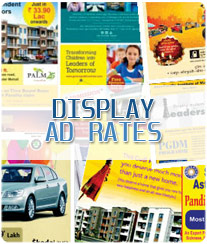 Sandhya Times Display Ad Rates