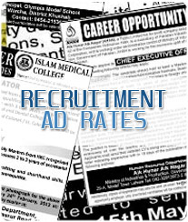 Sandha Times Recruitment Ad Rates