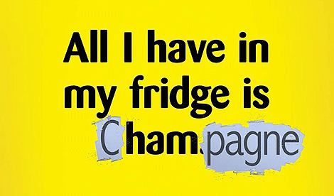 All I have in my fridge is Champagne