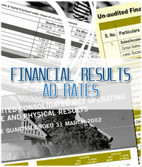 Financial Results Ad Rates