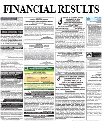 Times Financial Results Advertisement Mysore