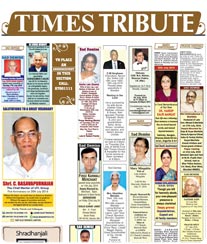 Times of India Obituary Ad Rates Kolkata