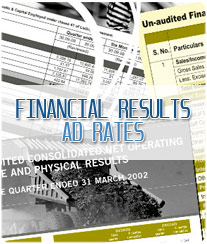 Financial Results Ad Booking Lucknow