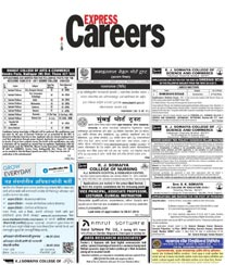 The Indian Express Recruitment Ad Rates