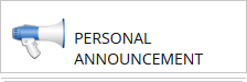 Personal Announcement Ad in Inext